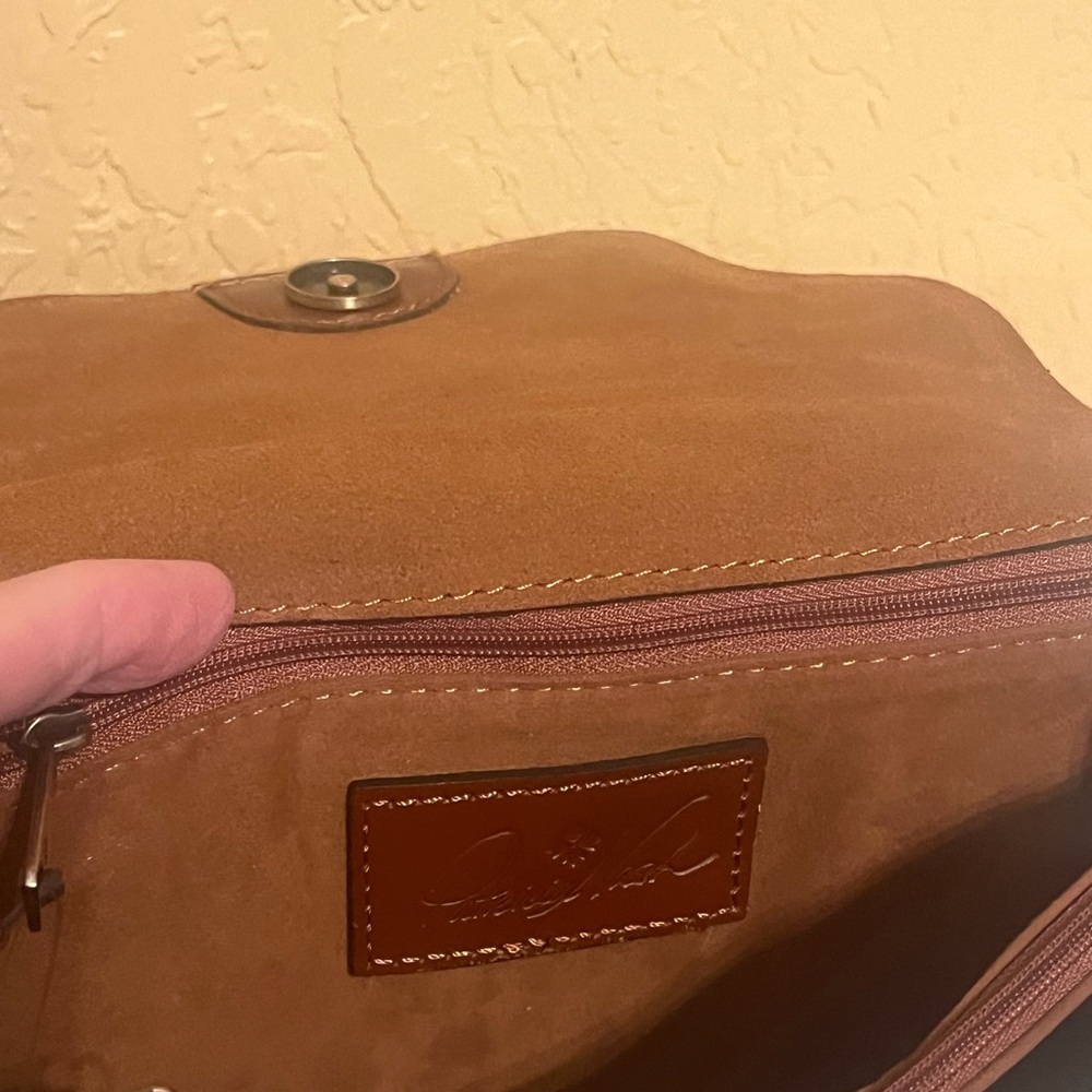 Patricia Nash Leather Hand/Crossbody “Prairie Rose” Whimsical Purse - Picture 14 of 16